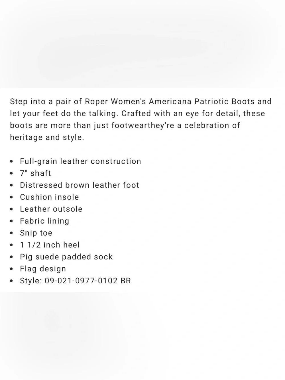 Americana Patriotic Western Boots USA Flag Leather Summer 4th of July‎ Cowboy 8